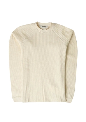 ABOUTBLANK waffle long-sleeve sweater - Neutrals