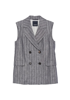 'S Max Mara striped button vest - Blue