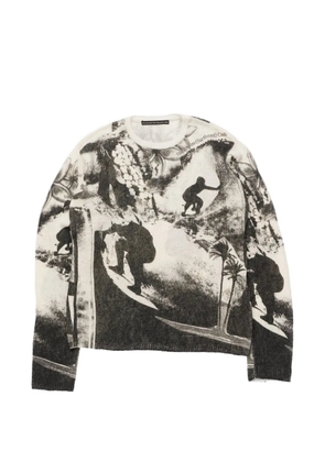 Stockholm Surfboard Club collage print tommy sweater - Neutrals