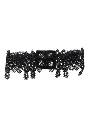 Manokhi lace-embellished choker necklace - Black