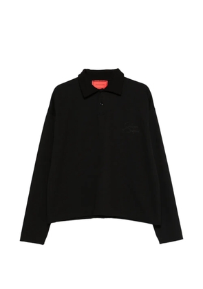 Vision Of Super logo-embroidered polo shirt - Black