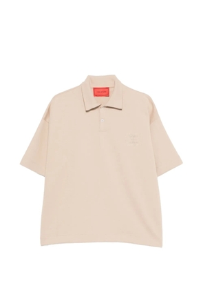 Vision Of Super logo-embroidered polo shirt - Neutrals