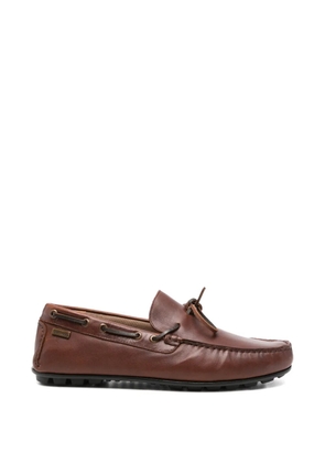Barbour Courage lace-up boat shoes - Brown