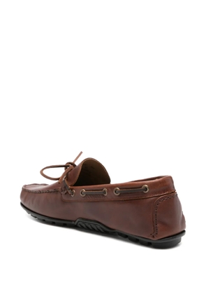 Barbour Courage lace-up boat shoes - Brown