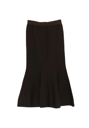 Liviana Conti flounce trim midi skirt - Brown
