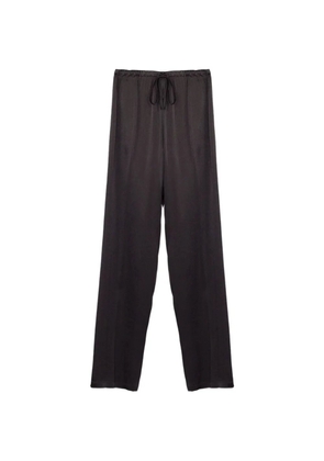 Semicouture elasticated drawstring trousers - Brown