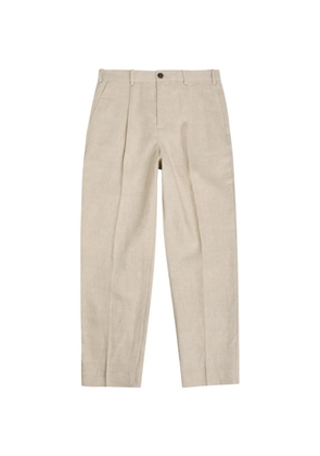 Wax London Aubyn pleated trousers - Neutrals