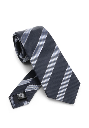 Giorgio Armani striped tie - Blue