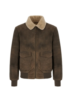 COLAMARINO shearling bomber jacket - Brown