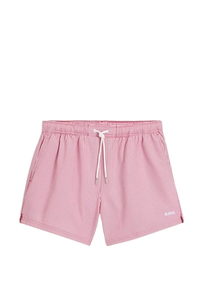 BOSS Velvetfish striped swim shorts - Red