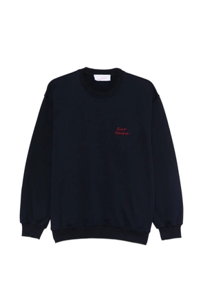 Giada Benincasa embroidery long-sleeve sweatshirt - Blue