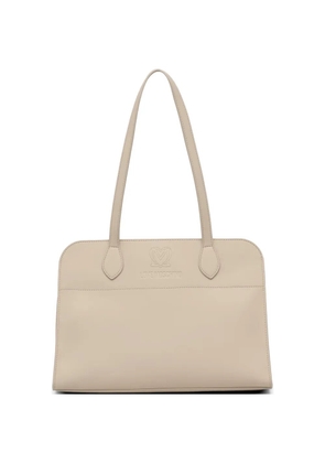Love Moschino embossed tote bag - Neutrals
