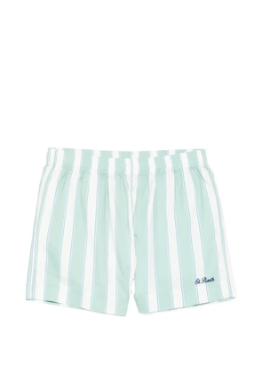 MC2 Saint Barth striped-pattern shorts - Green