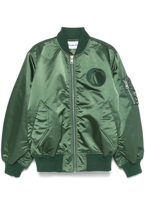 Études Studio logo-patch bomber jacket - Green