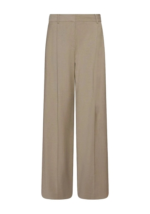 Marella FILO pleated twill trousers - Neutrals