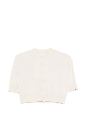 extreme cashmere Super Little cropped cardigan - Neutrals