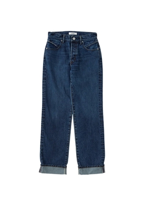 Moussy Vintage Lara straight cuffed jeans - Blue