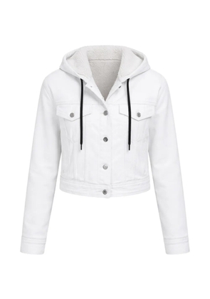 Iceberg button fastening hooded jacket - White