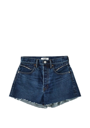 Moussy Vintage Southborough frayed shorts - Blue