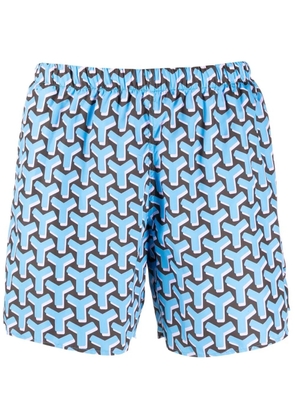 yes i am geometric-print swim trunks - Blue