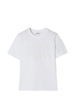 Burberry Knight-stamp cotton T-shirt - White