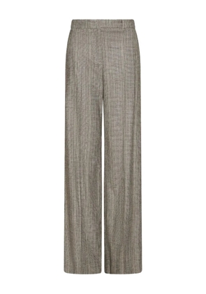 Marella TALES checked flannel trousers - Grey