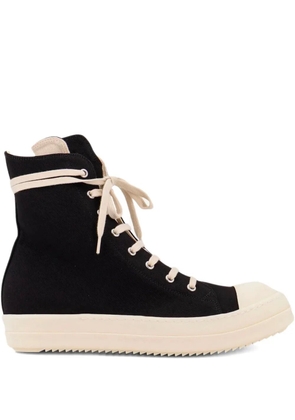 Rick Owens DRKSHDW canvas high-top sneakers - Black