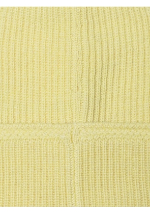Paura Jamal ribbed beanie hat - Yellow