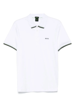 BOSS cotton polo shirt - White