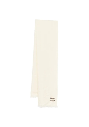 N.Peal fringed pashmina stole - Neutrals