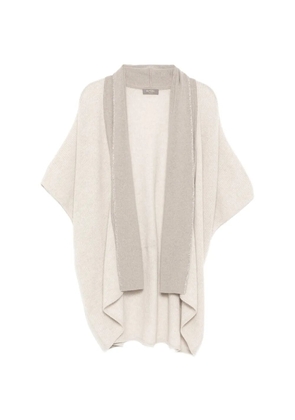 N.Peal ribbed cardigan - Neutrals