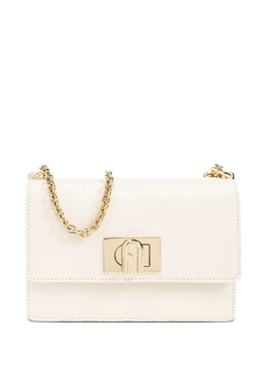 Furla mini 1927 chain-strap flap shoulder bag - White
