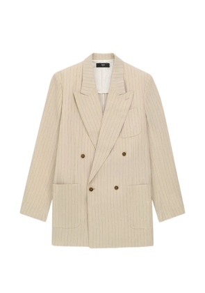 AMIRI striped double-breasted blazer - Neutrals