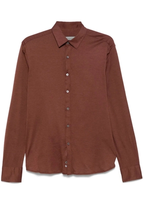 Canali Oxford shirt - Brown
