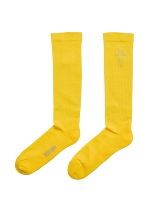 Rick Owens DRKSHDW Pentagram knee high socks - Yellow