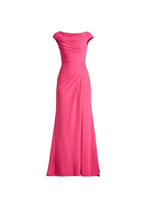 Tadashi Shoji draped slit dress - Pink