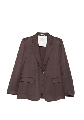 Marella single-breasted blazer - Brown