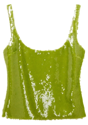 16Arlington Hornet sequin-embellished top - Green