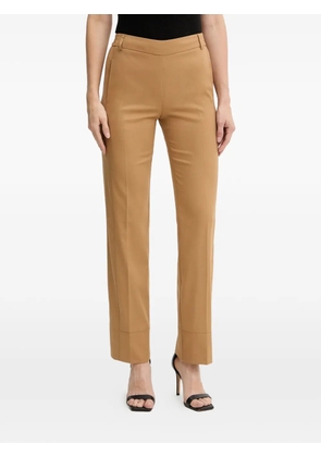 TWINSET elasticated-waistband trousers - Brown