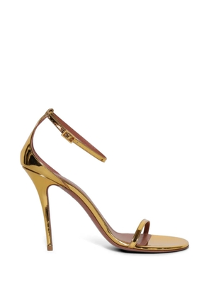 Amina Muaddi Barbara buckle sandals - Gold