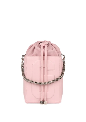 GCDS logo-embossed bucket bag - Pink