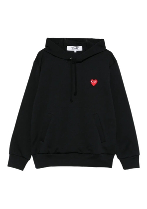 Comme Des Garçons Play heart-embroidered hoodie - Black