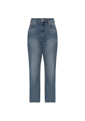 Emporio Armani pocket cotton straight-leg jeans - Blue