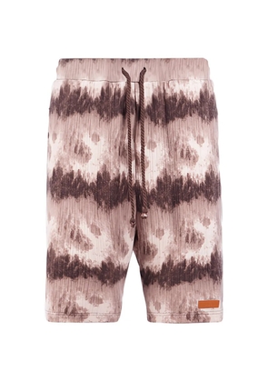 Maison hideout cloud pattern knit shorts - Neutrals