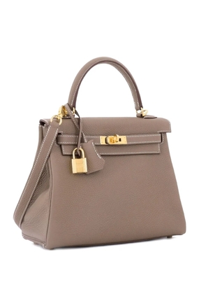 Hermès Pre-Owned Kelly Handbag Grey Togo with Gold Hardware 25 satchel