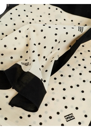 By Malene Birger Cianna polka dot scarf - Neutrals