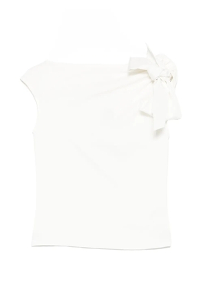 PSOPHIA bow-detail top - White