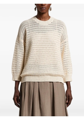 Peserico open-knit jumper - Neutrals