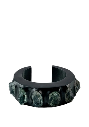 Parts of Four surfaced crescent bracelet - Black
