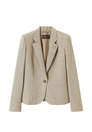 Loro Piana Lindy single-button blazer - Neutrals